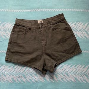 Zulu & Zephyr Army Green Jean Shorts Size S